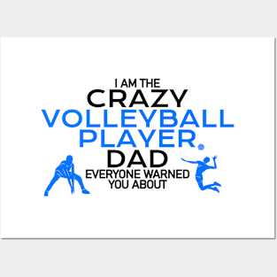 Crazy volleyball player dad Posters and Art